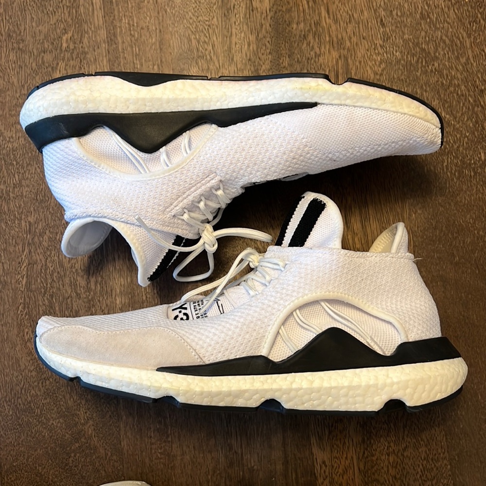 Y-3 Saikou Tech-Mesh Sneakers “Core White”